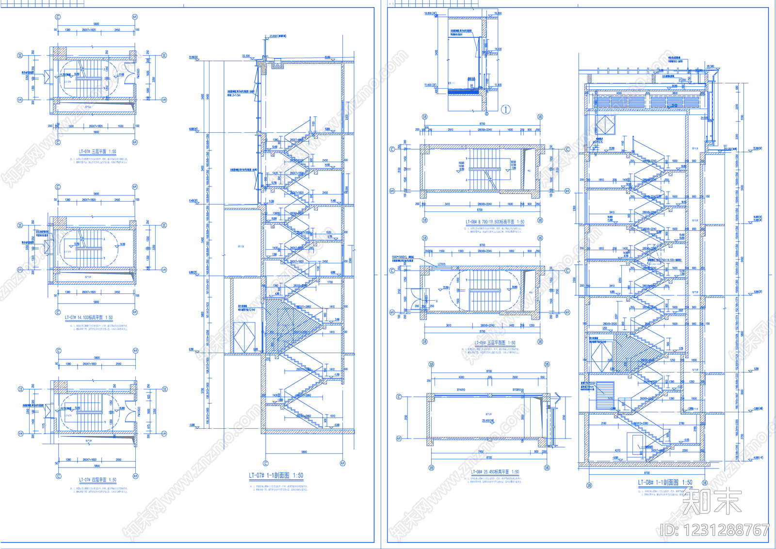 学校建筑cad施工图下载【ID:1231288767】