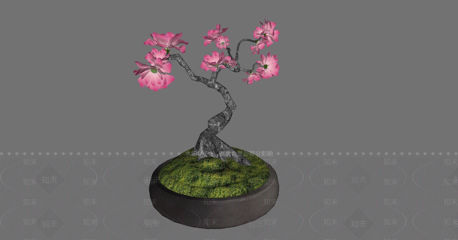 禅意盆栽SU模型下载【ID:1231298750】