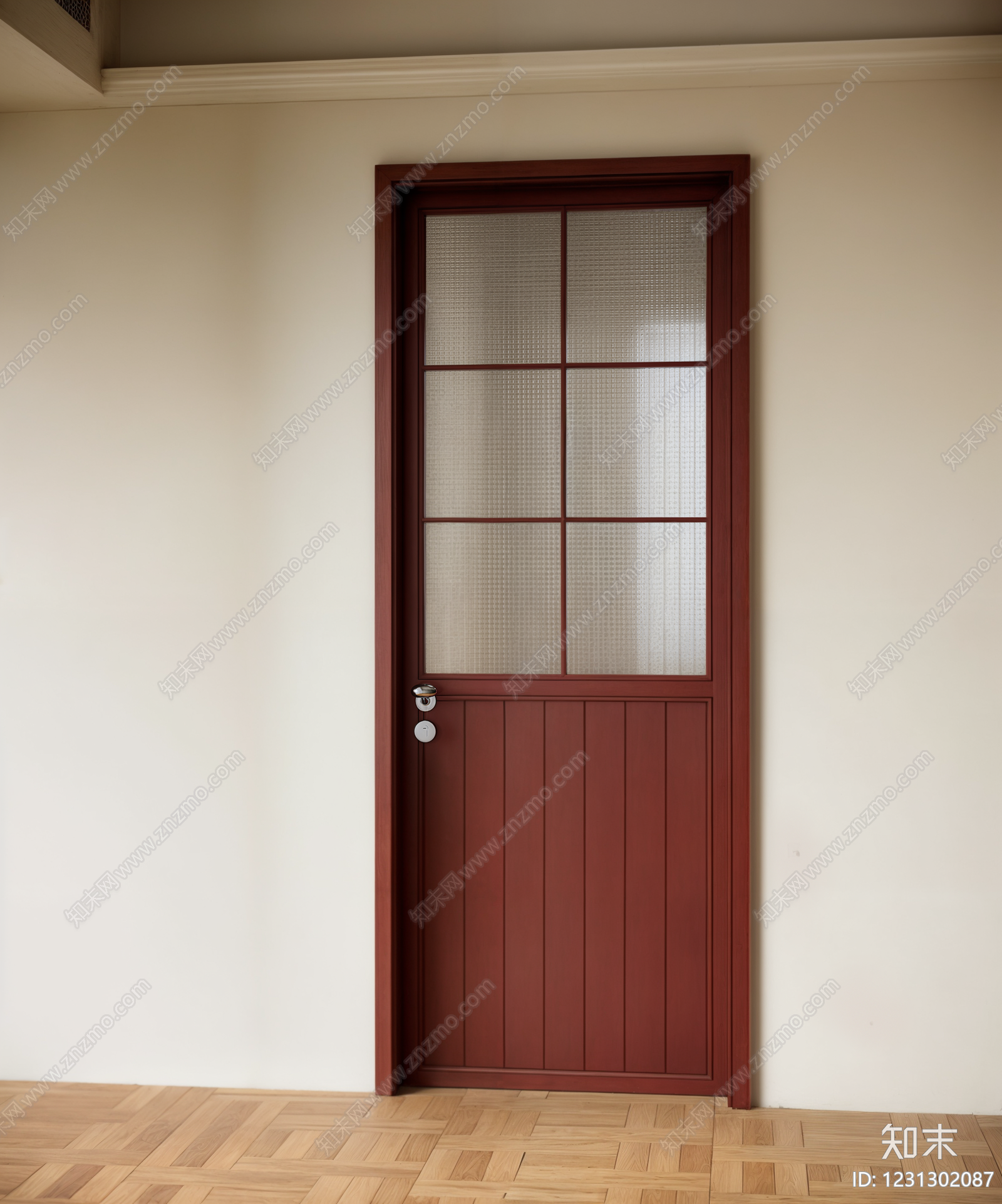 中古风单开门SU模型下载【ID:1231302087】