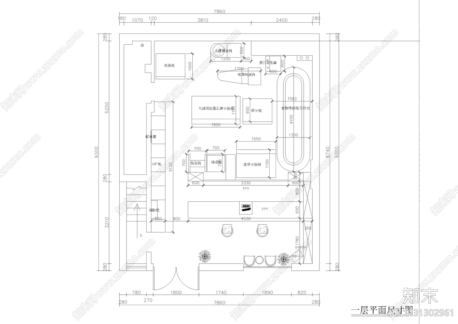 其他商业空间cad施工图下载【ID:1231302961】