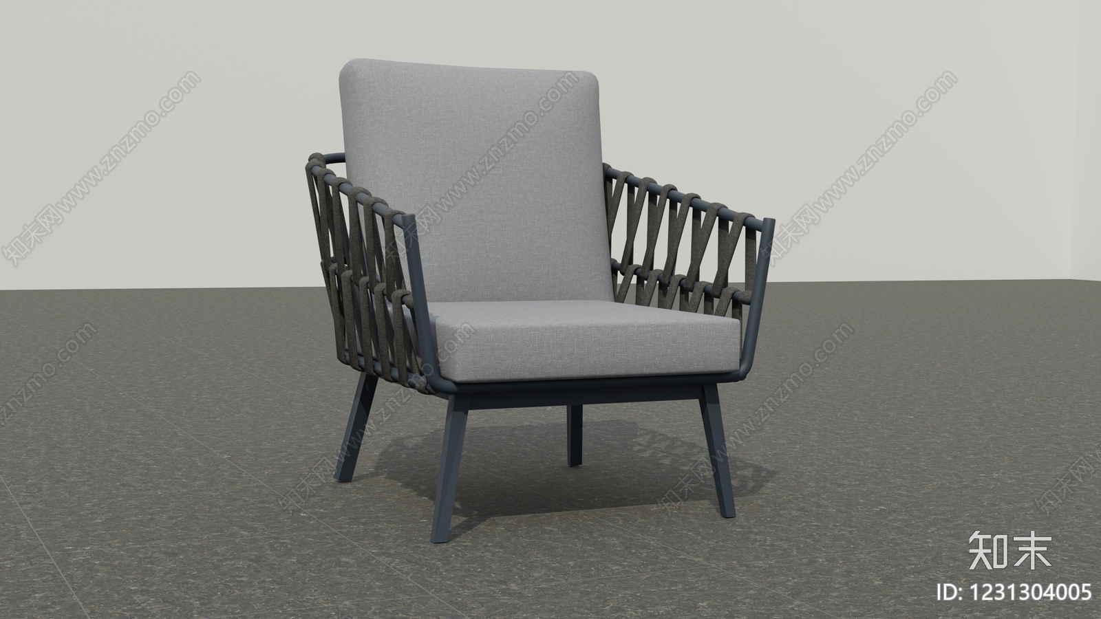 现代简约躺椅3D模型下载【ID:1231304005】
