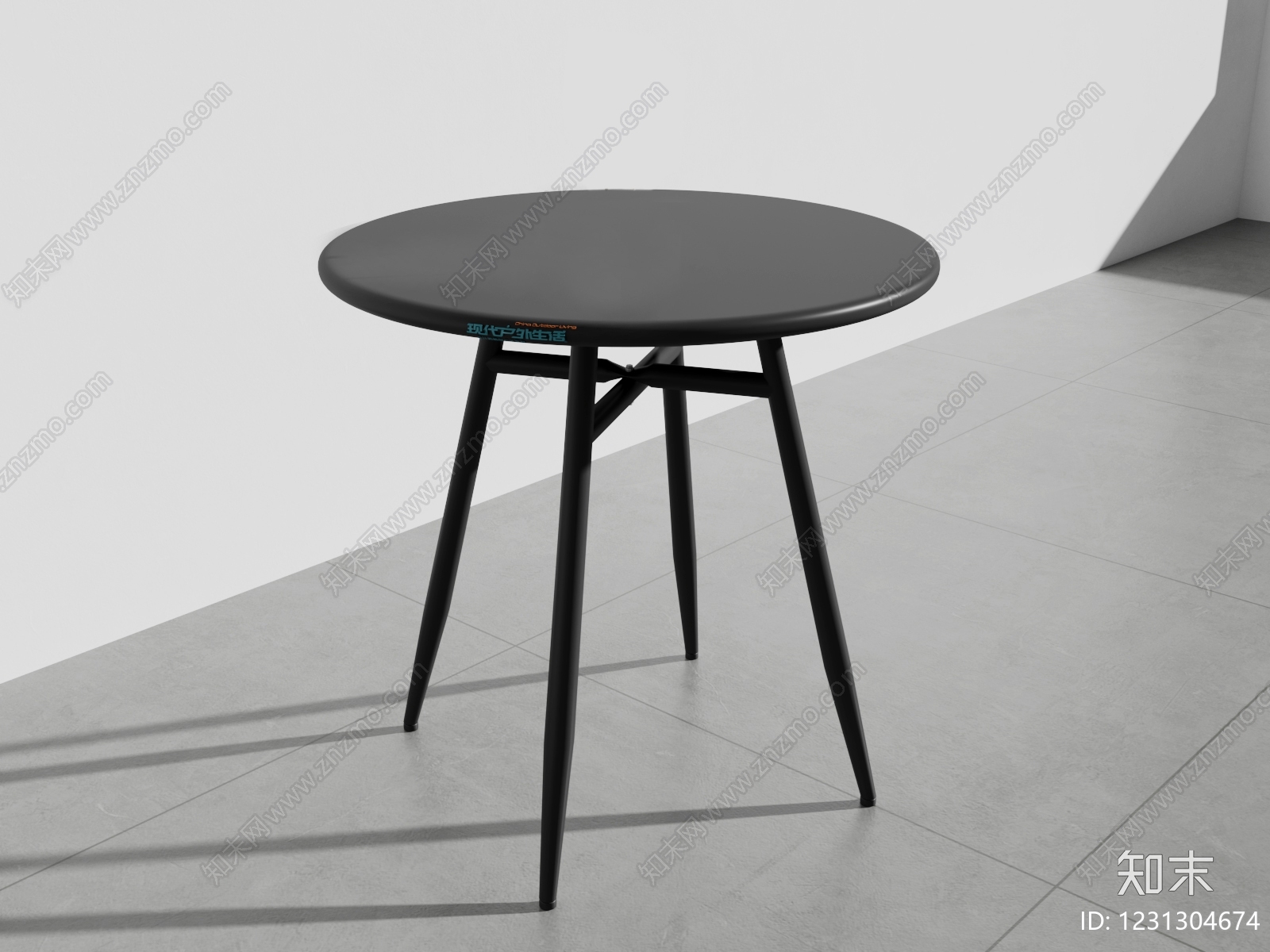 极简书桌3D模型下载【ID:1231304674】