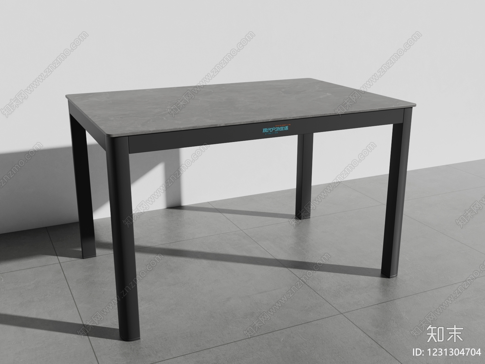 意式极简书桌3D模型下载【ID:1231304704】