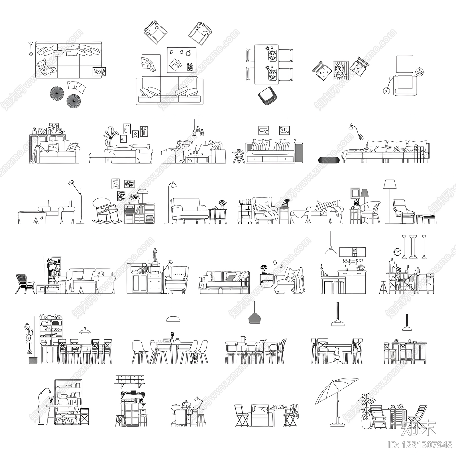 家具图库CAD图纸