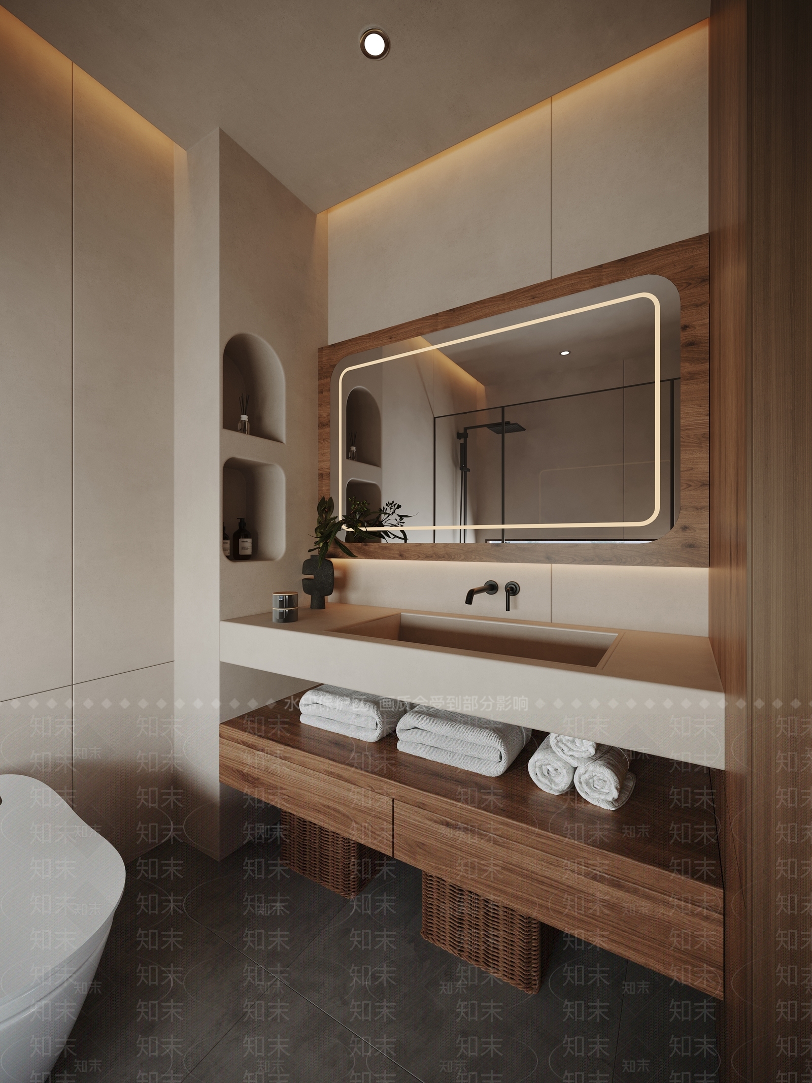 侘寂卫生间3D模型下载【ID:1231308596】