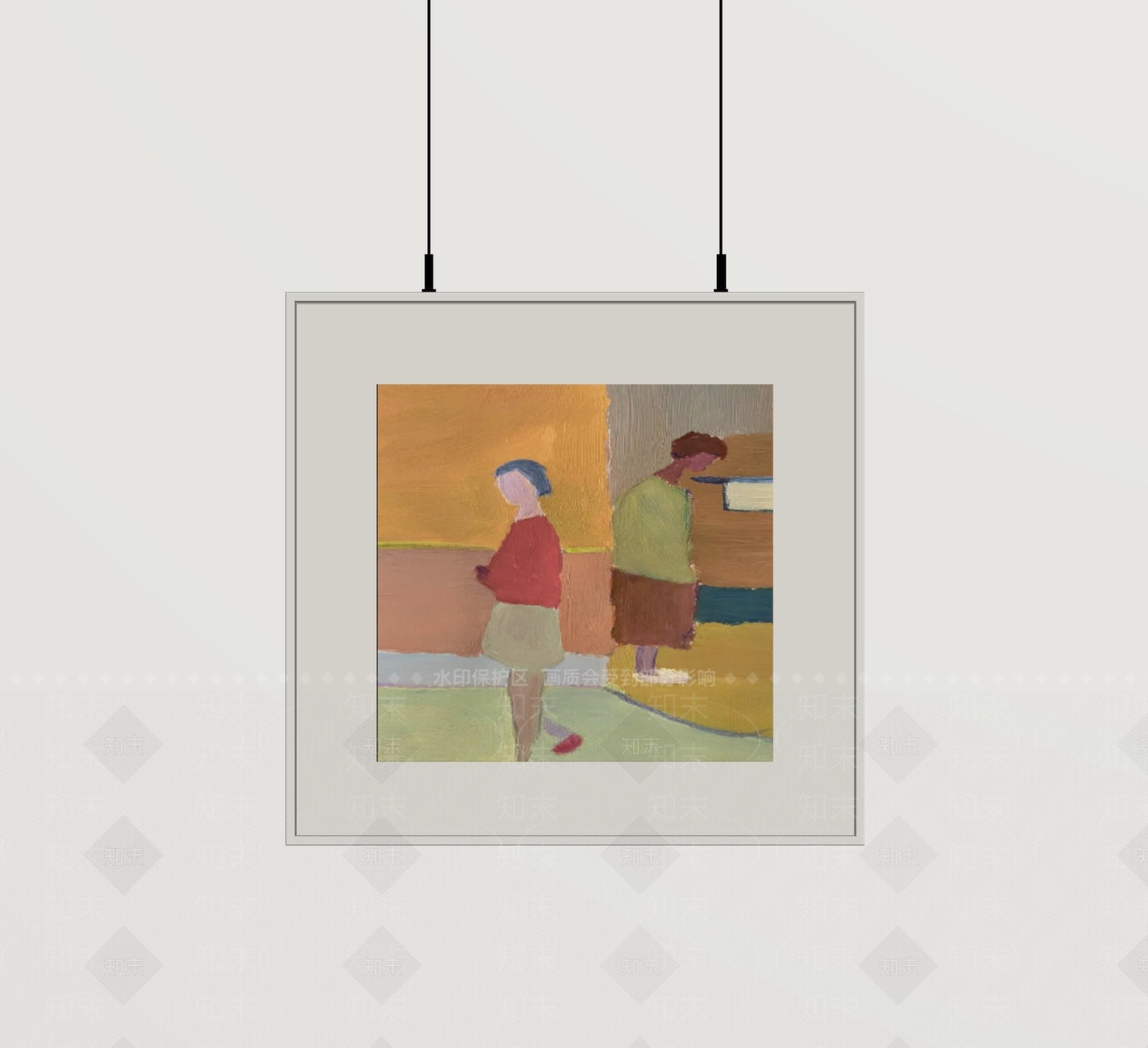 极简抽象画SU模型下载【ID:1231310263】