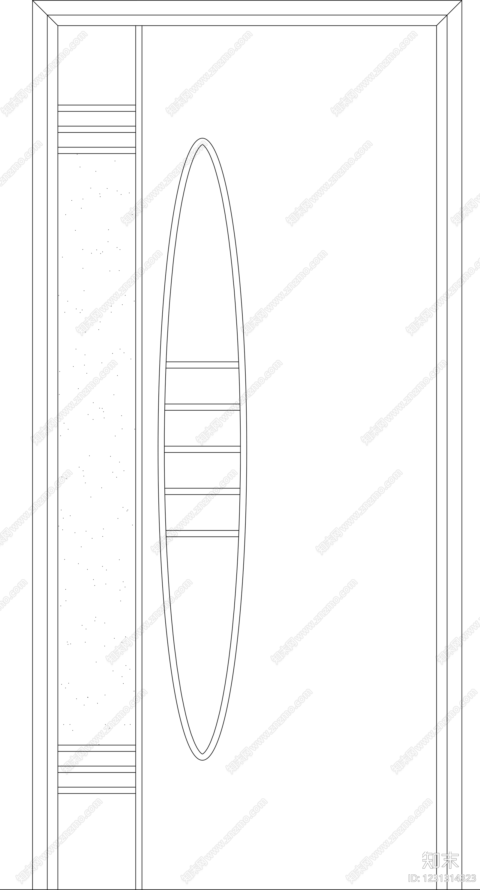 入户门cad施工图下载【ID:1231314323】