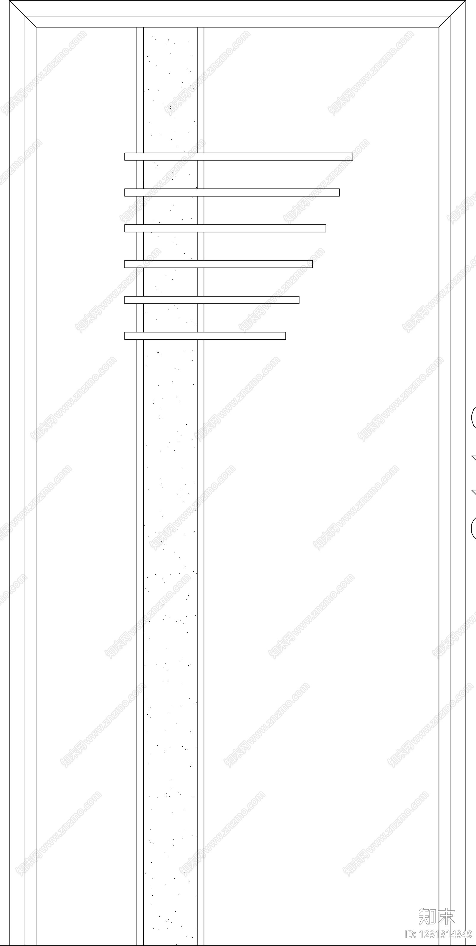 入户门cad施工图下载【ID:1231314349】
