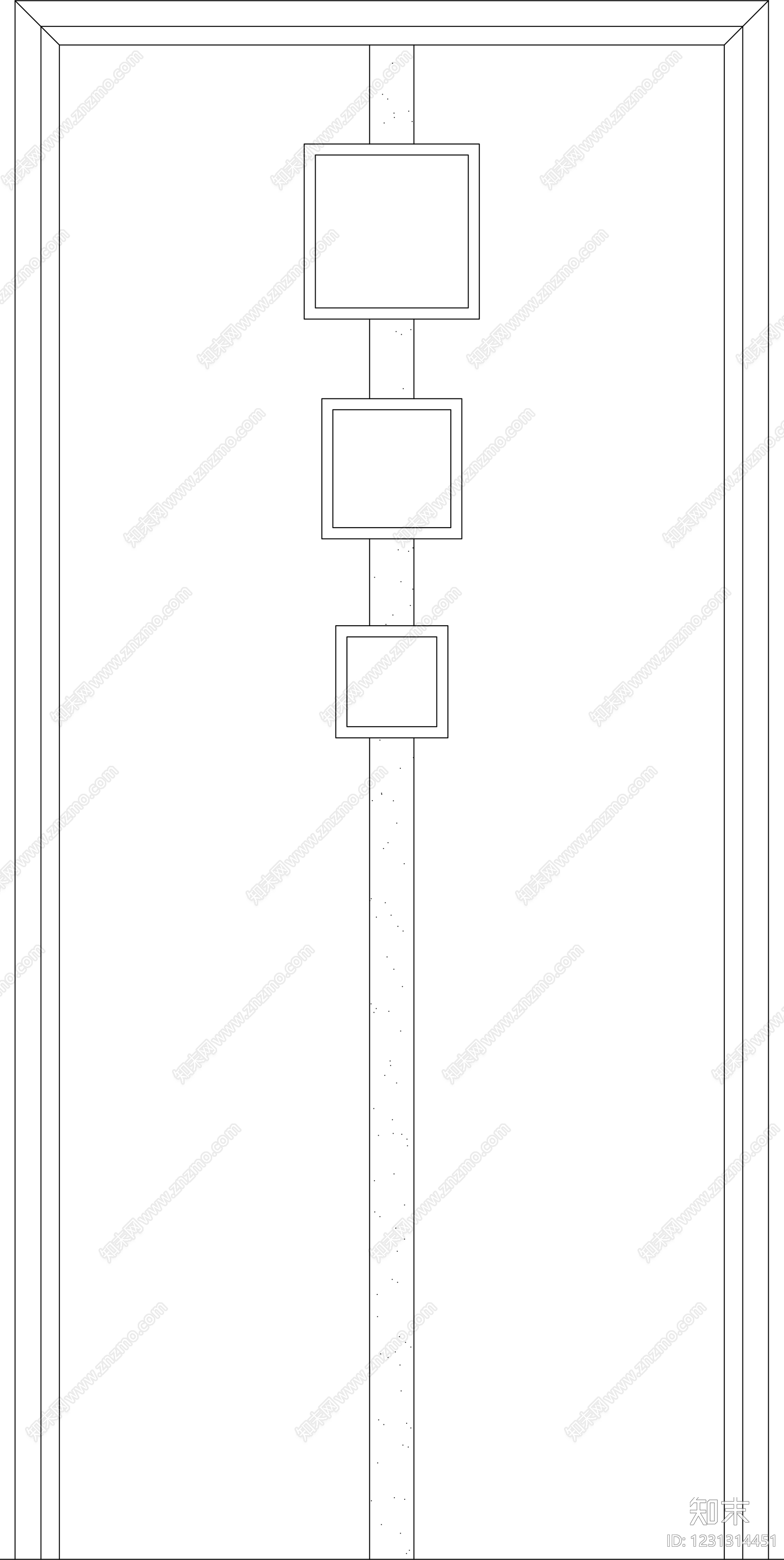 入户门cad施工图下载【ID:1231314451】