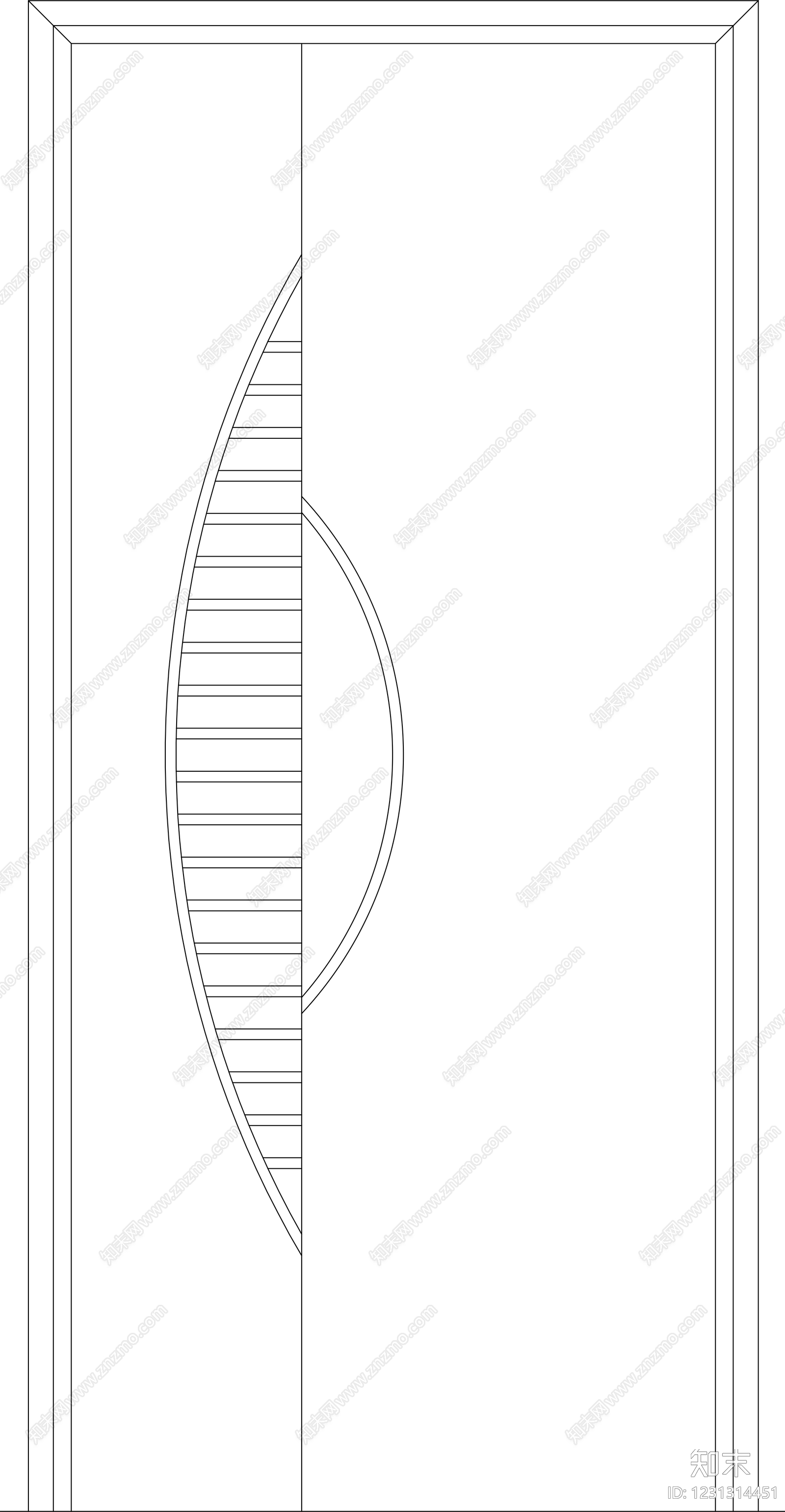入户门cad施工图下载【ID:1231314451】