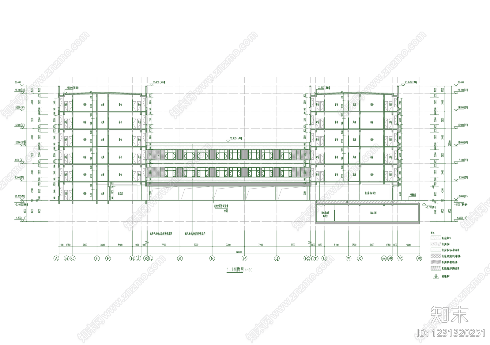 其他居住建筑cad施工图下载【ID:1231320251】