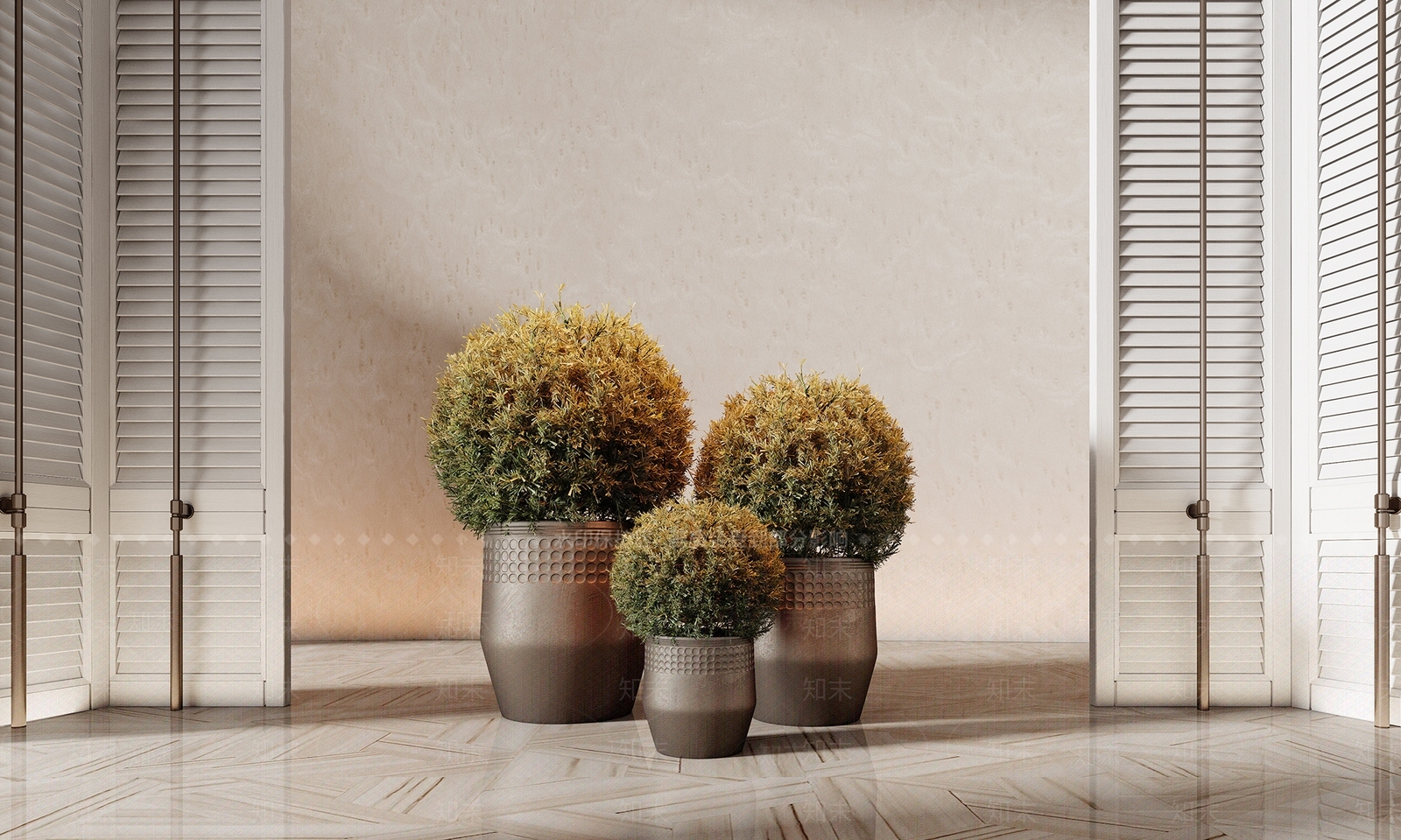 轻奢盆栽3D模型下载【ID:1231321480】