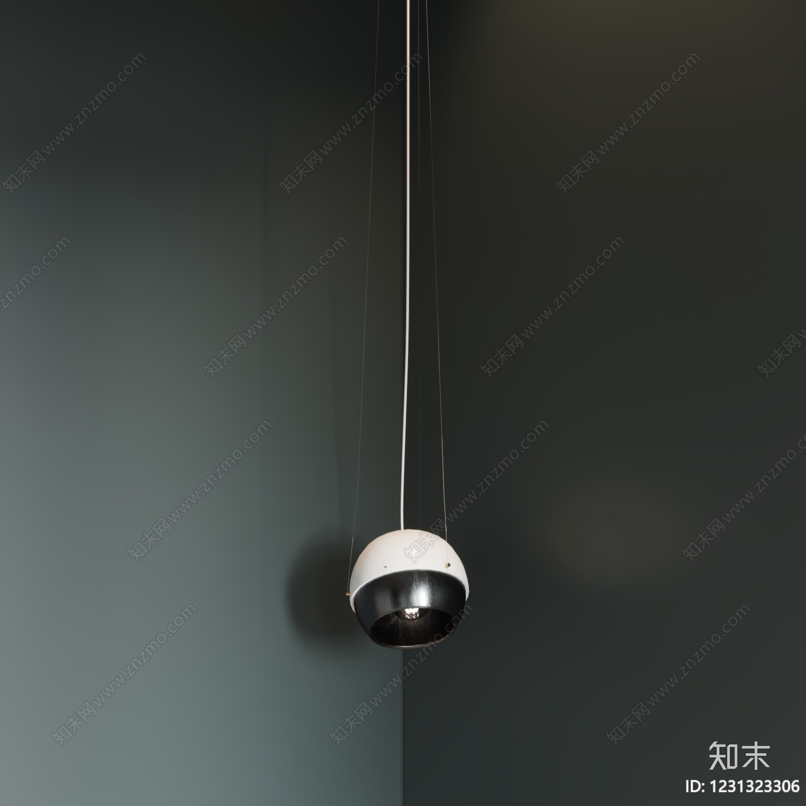 现代简约吊灯SU模型下载【ID:1231323306】