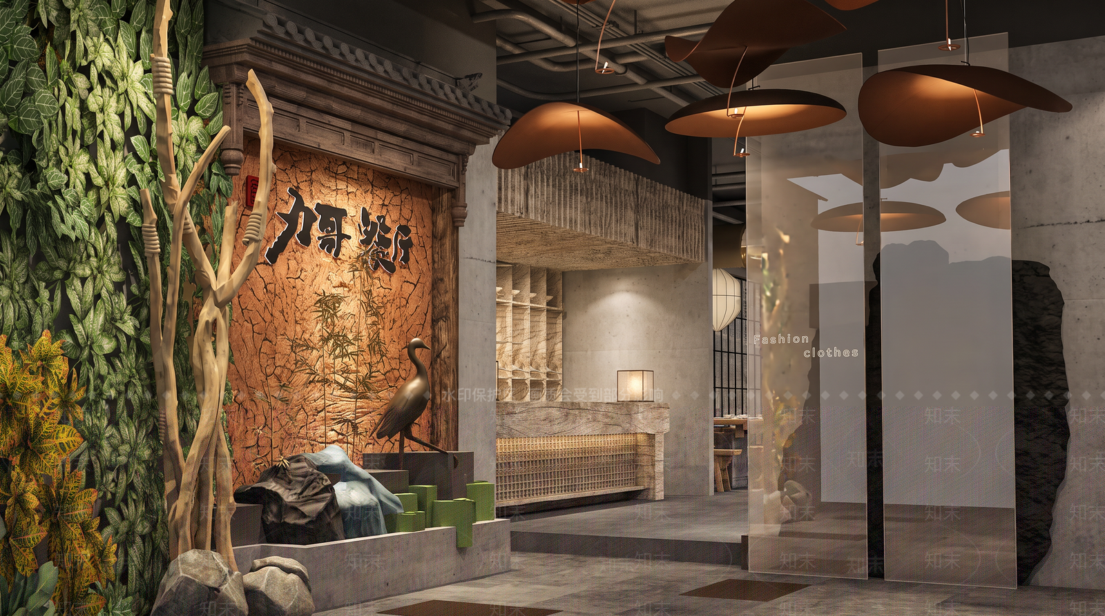 新中式火锅店SU模型下载【ID:1231339315】