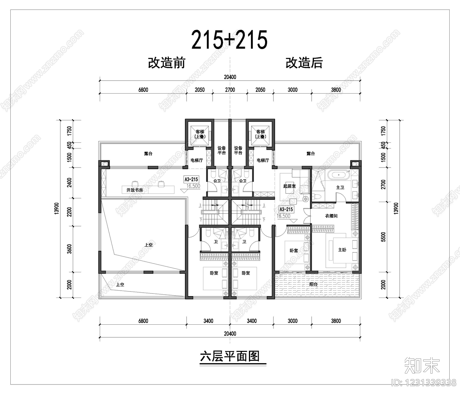 多层住宅cad施工图下载【ID:1231339338】