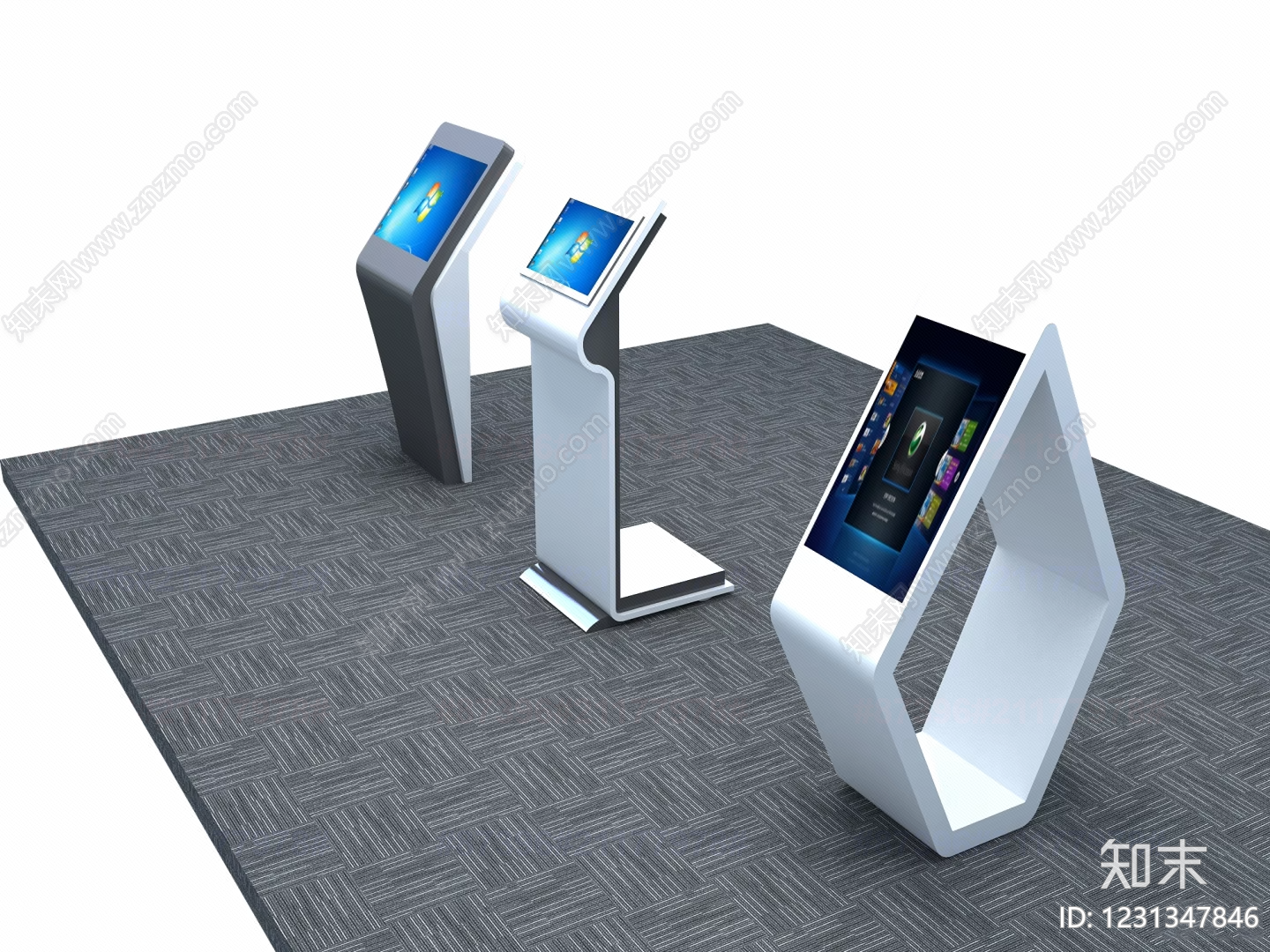 现代简约其他科技互动单体3D模型下载【ID:1231347846】