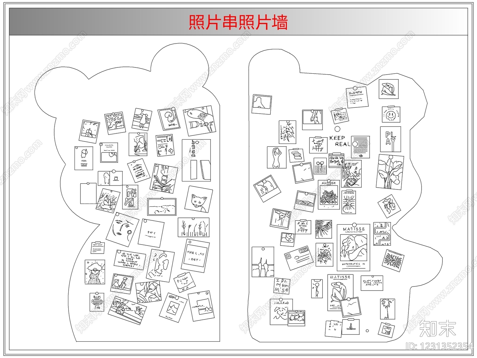 综合软装摆件图库cad施工图下载【ID:1231352354】