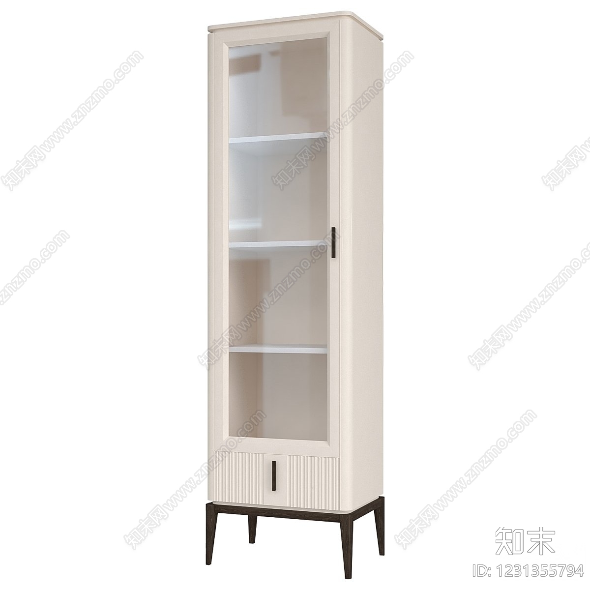奶油风储物柜3D模型下载【ID:1231355794】