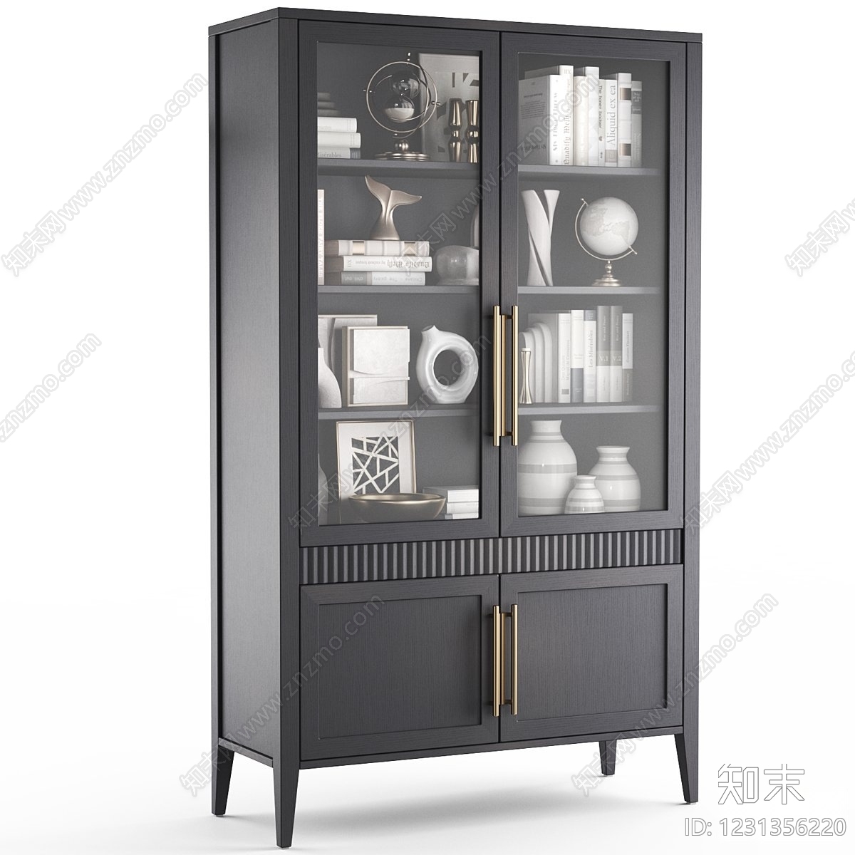 中古风储物柜3D模型下载【ID:1231356220】