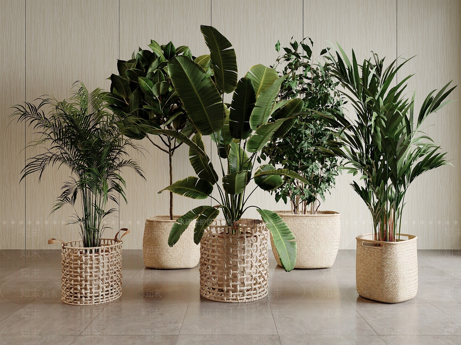 侘寂盆栽3D模型下载【ID:1231362381】