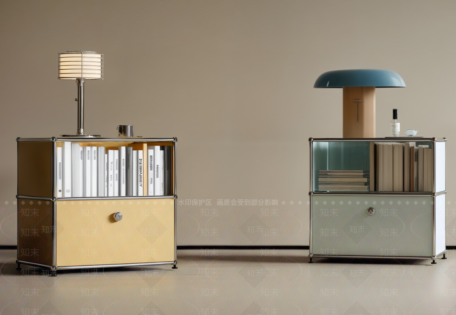 包豪斯床头柜SU模型下载【ID:1231362583】