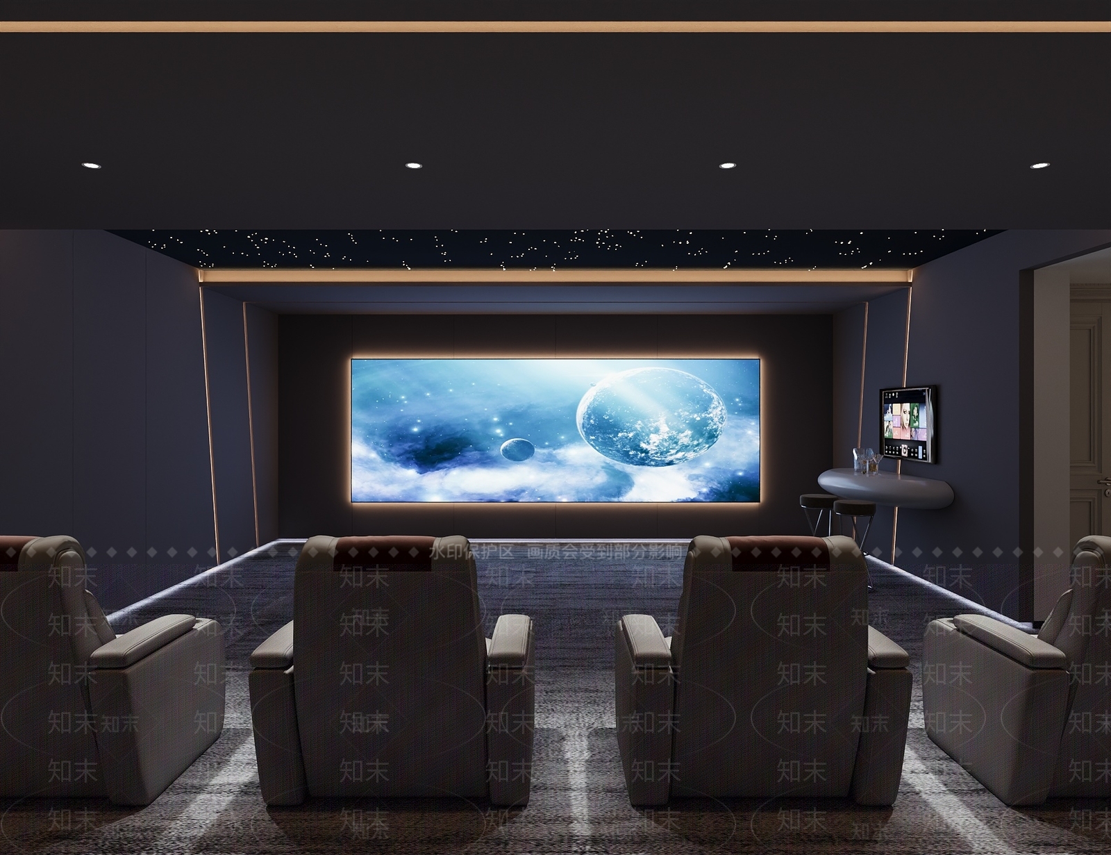 影音室3D模型下载【ID:1231362682】