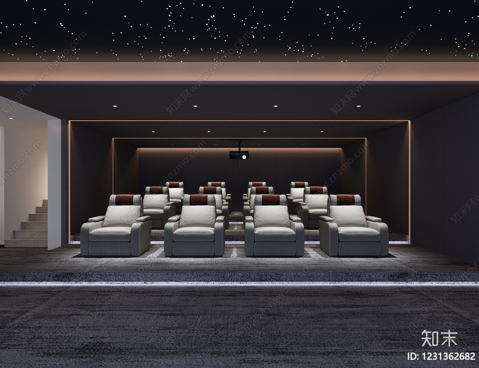 影音室3D模型下载【ID:1231362682】