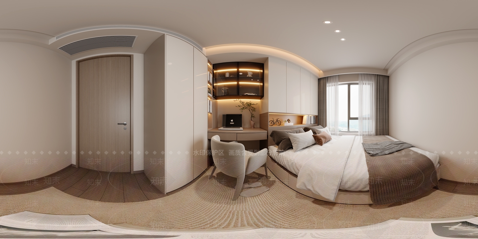 现代简约家居卧室3D模型下载【ID:1231366664】