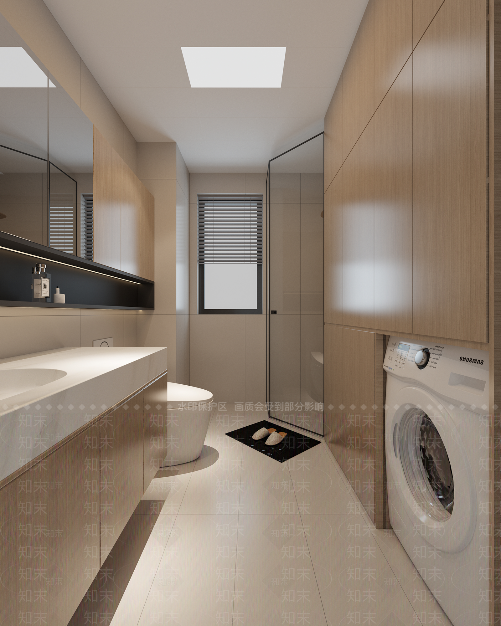 现代简约卫生间3D模型下载【ID:1231369227】