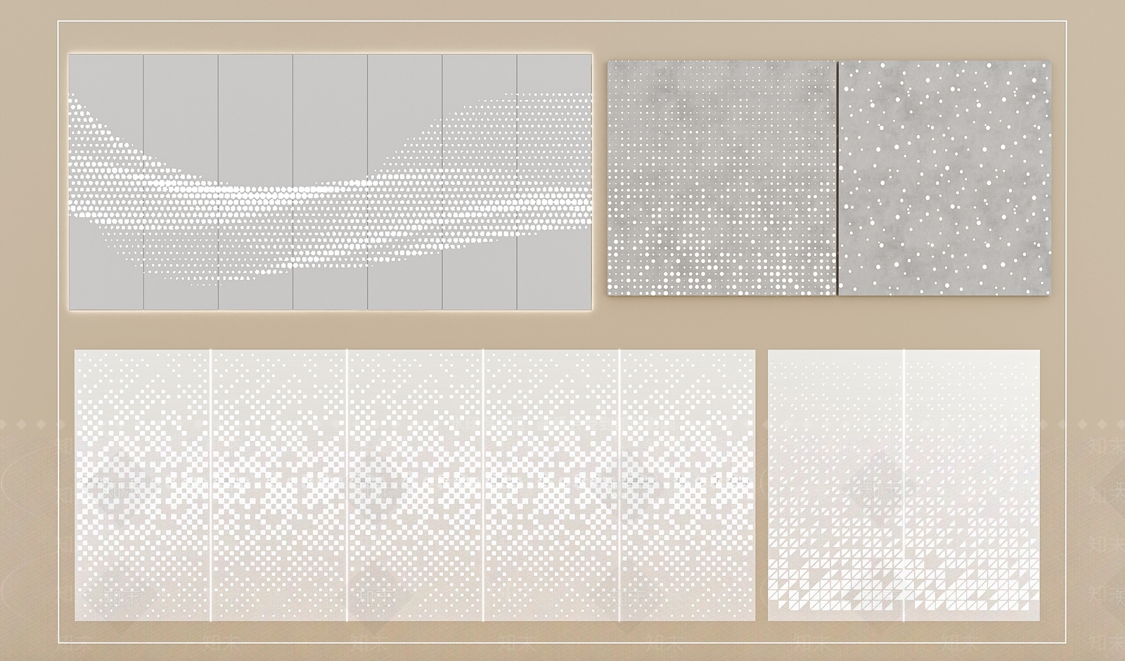 极简冲孔板3D模型下载【ID:1231369646】