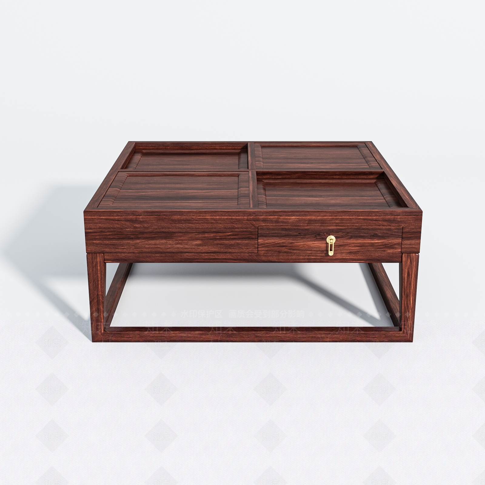 中古风茶几3D模型下载【ID:1231382044】