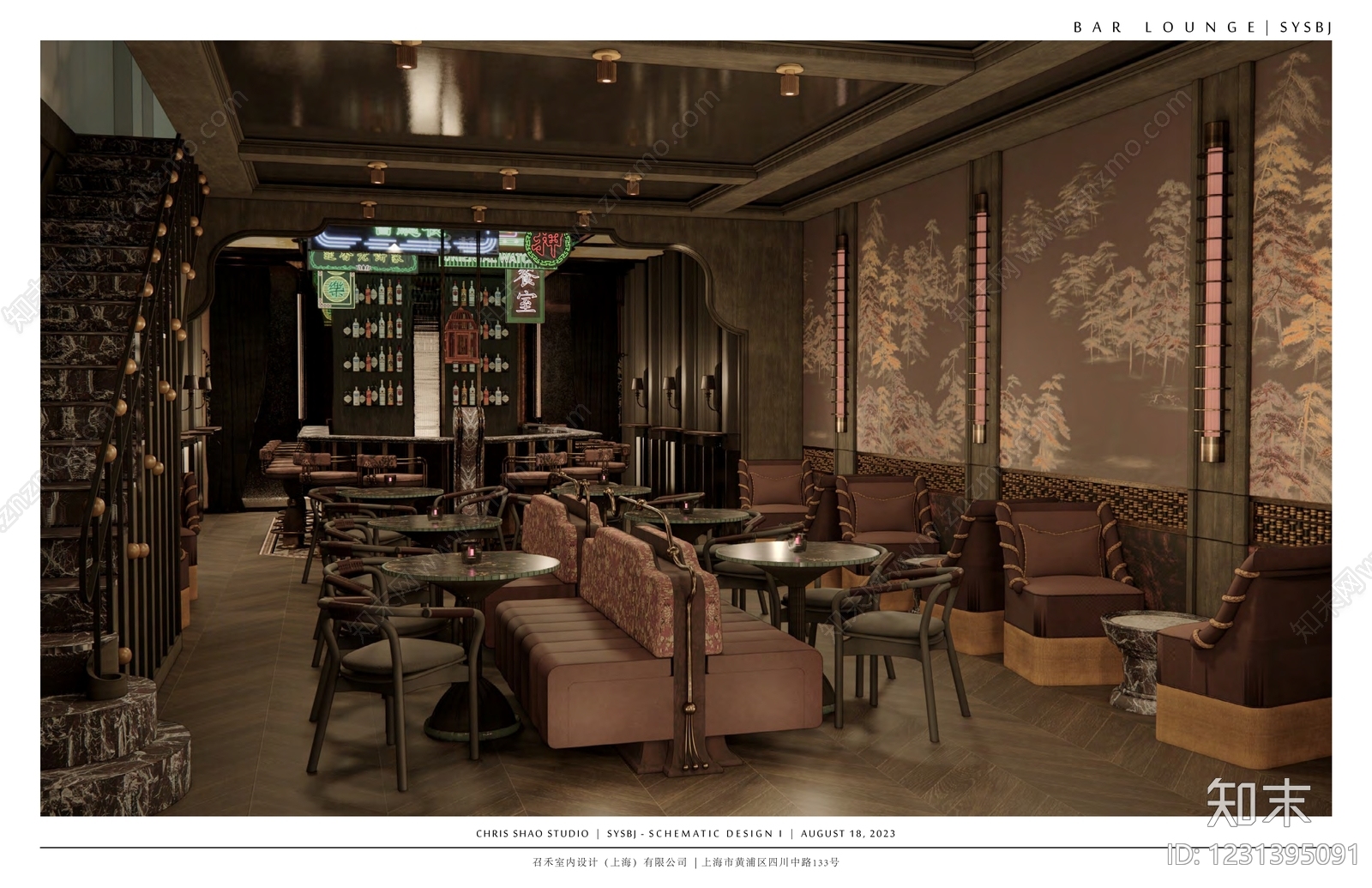 酒吧cad施工图下载【ID:1231395091】