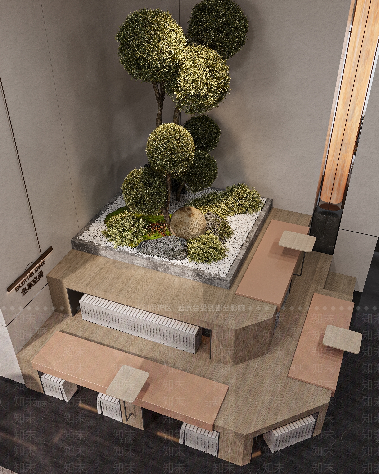 现代简约售楼处3D模型下载【ID:1231404896】
