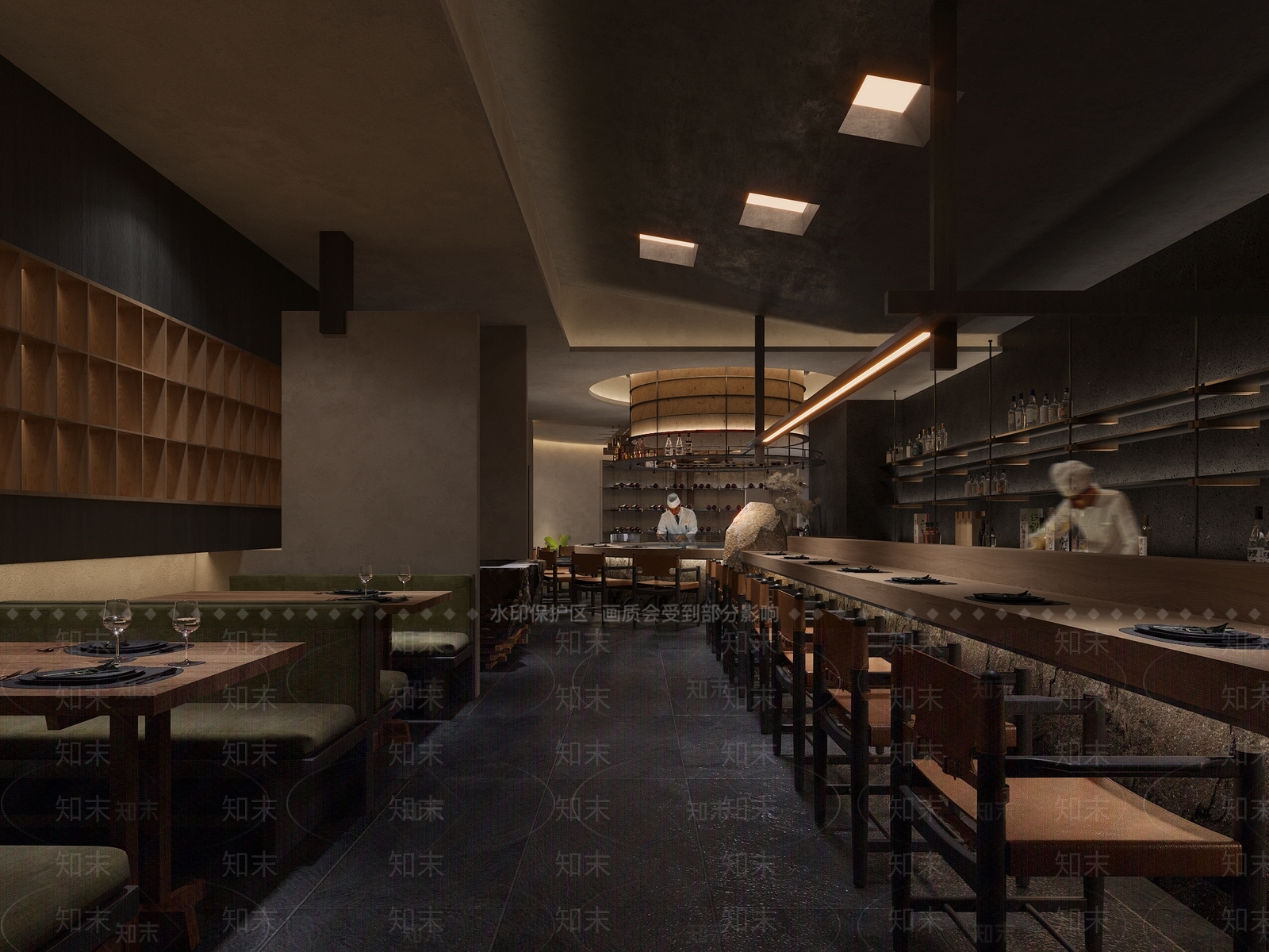 侘寂日料店3D模型下载【ID:1231416314】