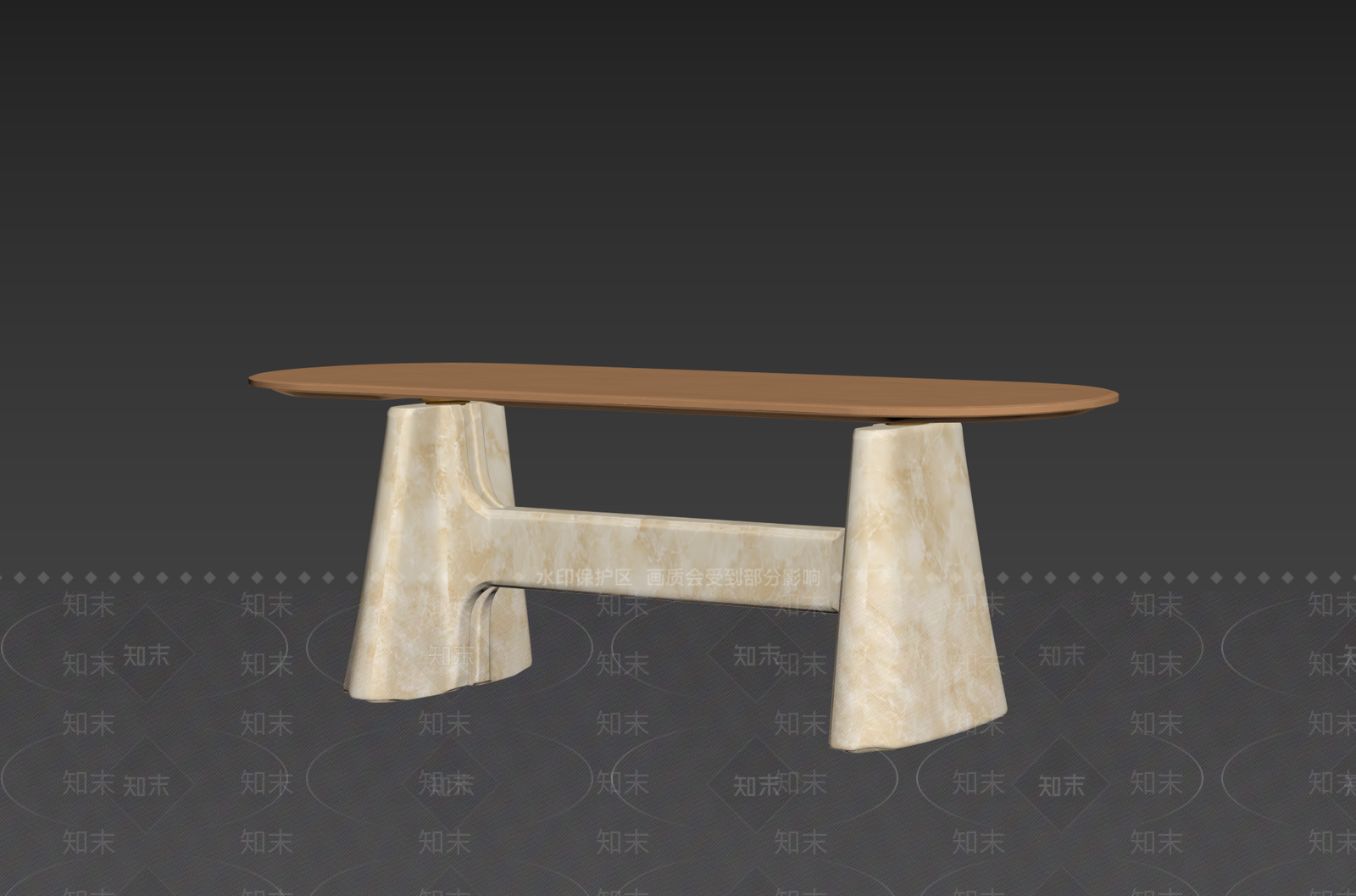 轻奢餐桌3D模型下载【ID:1231431713】