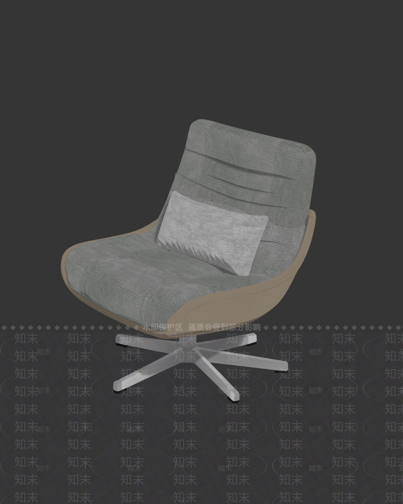 现代简约休闲椅3D模型下载【ID:1231436854】