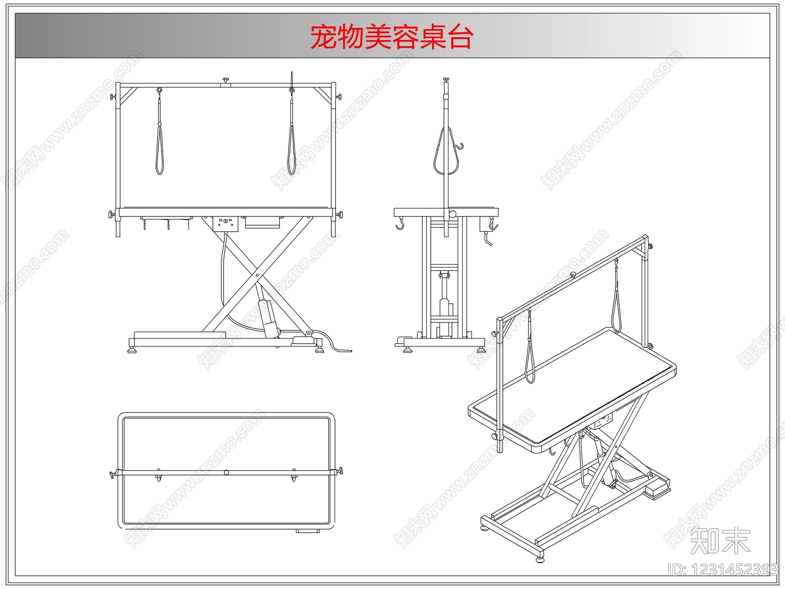 桌椅cad施工图下载【ID:1231452393】