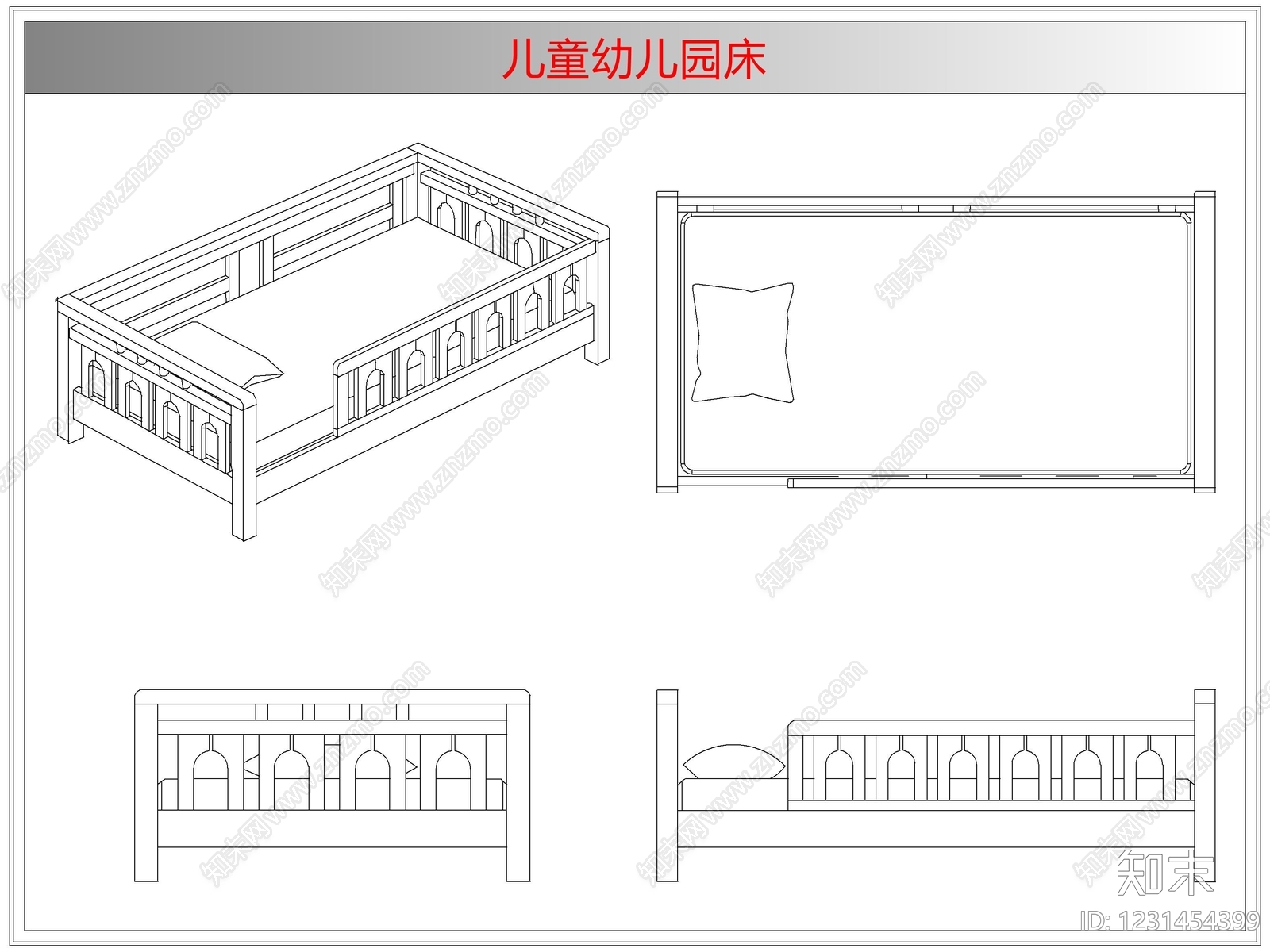 床CAD图纸