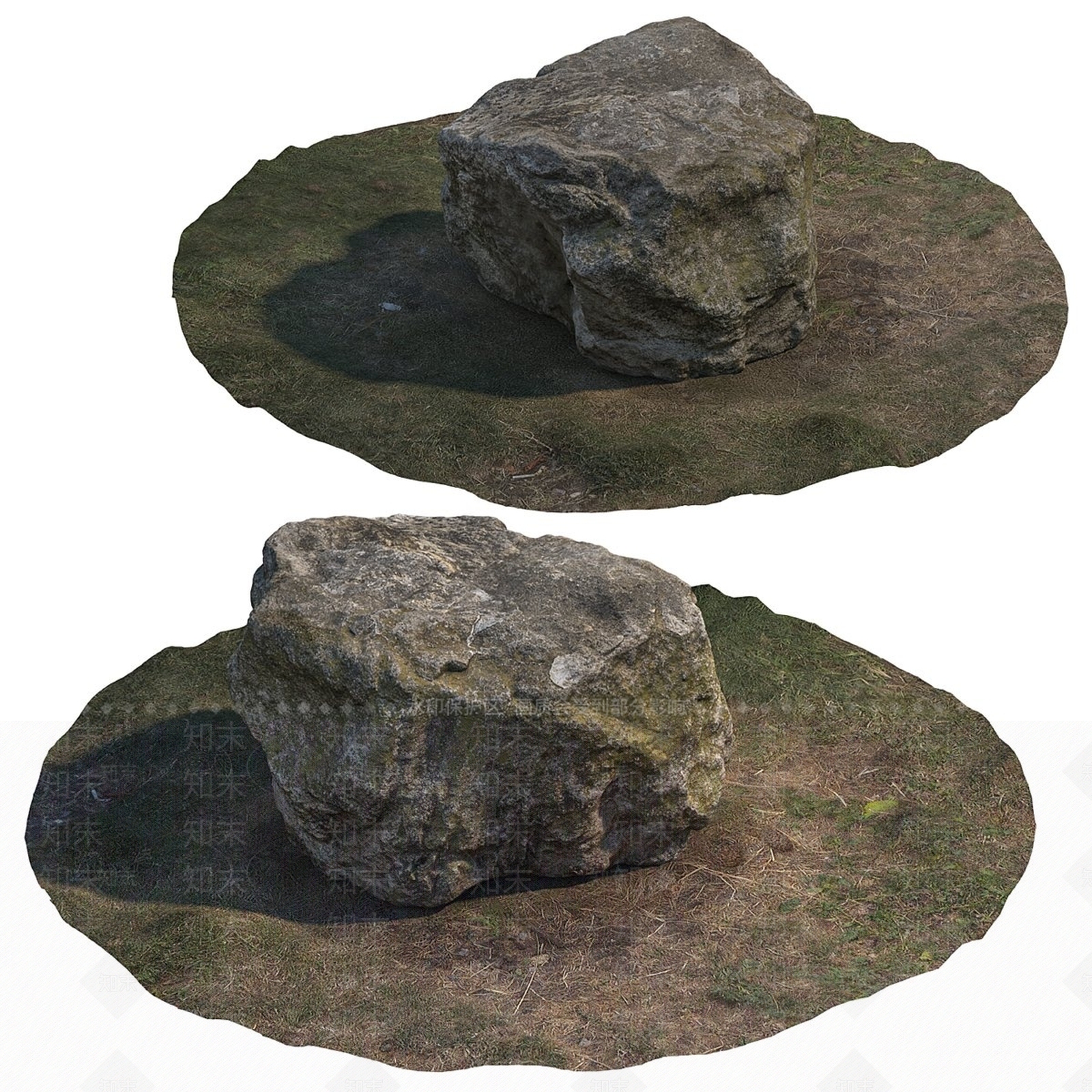 侘寂石头3D模型下载【ID:1231455709】