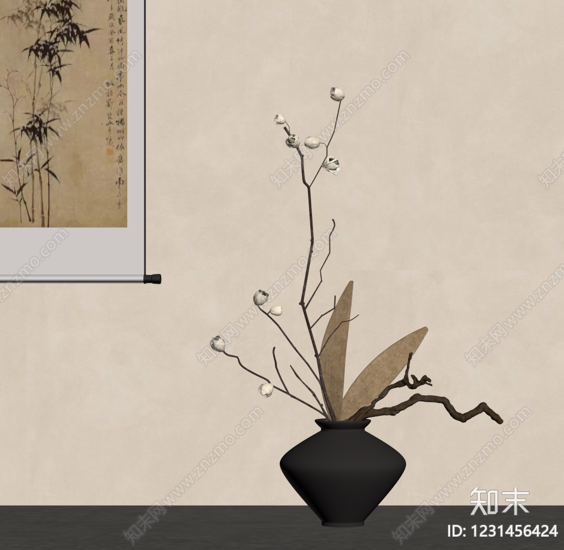 新中式花瓶SU模型下载【ID:1231456424】