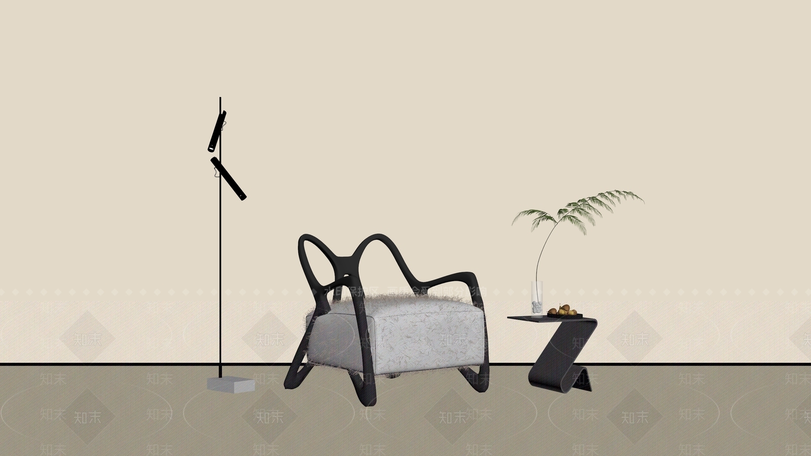 休闲椅3D模型下载【ID:1231459930】