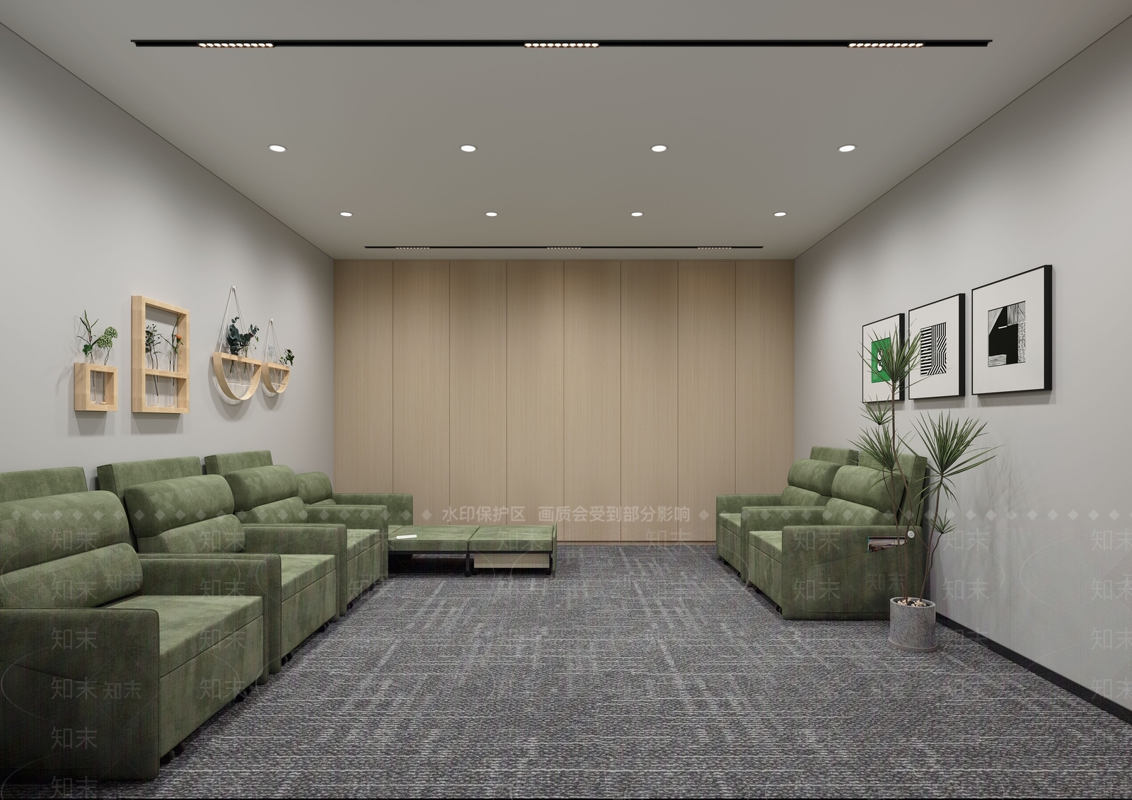 现代简约会议室3D模型下载【ID:1231467322】