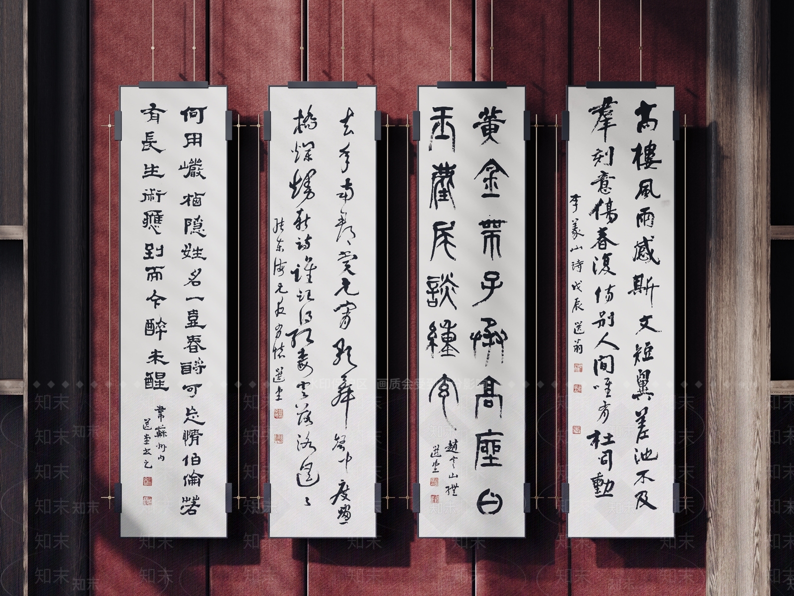 新中式字画3D模型下载【ID:1231488938】