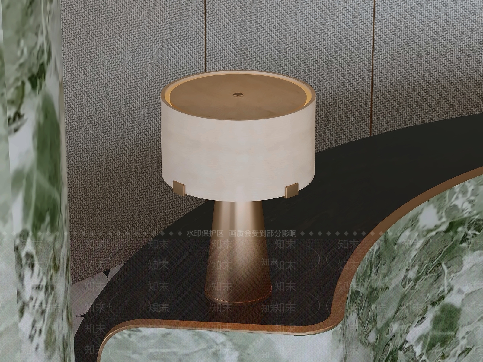 轻奢台灯3D模型下载【ID:1231491122】
