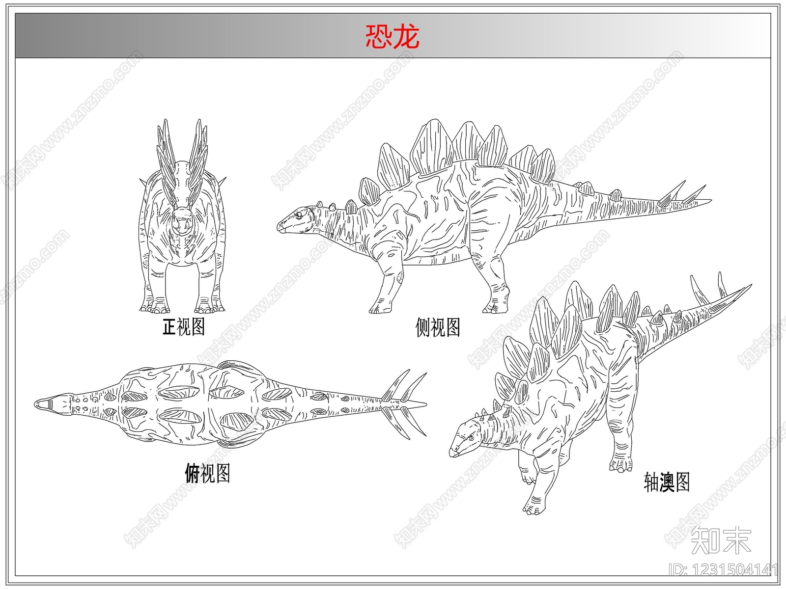 综合人物动物图库CAD图纸