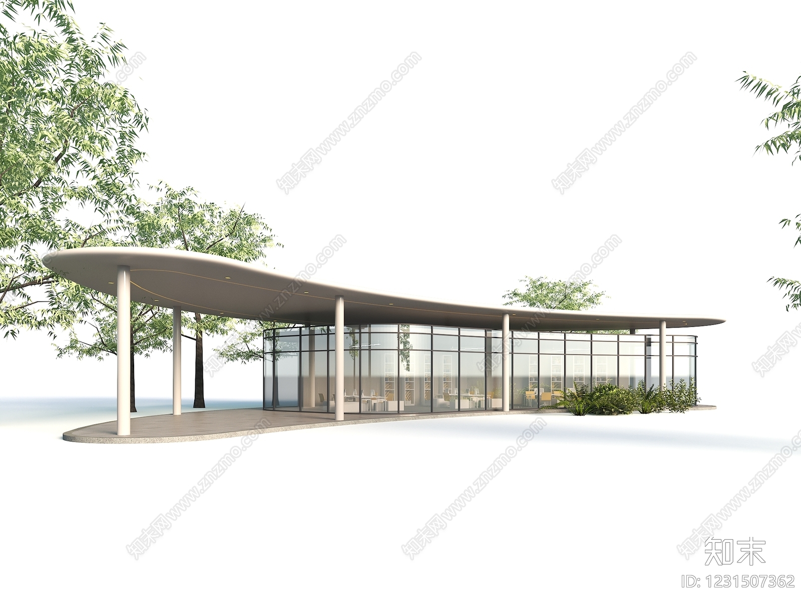 现代主义其他景观构筑3D模型下载【ID:1231507362】