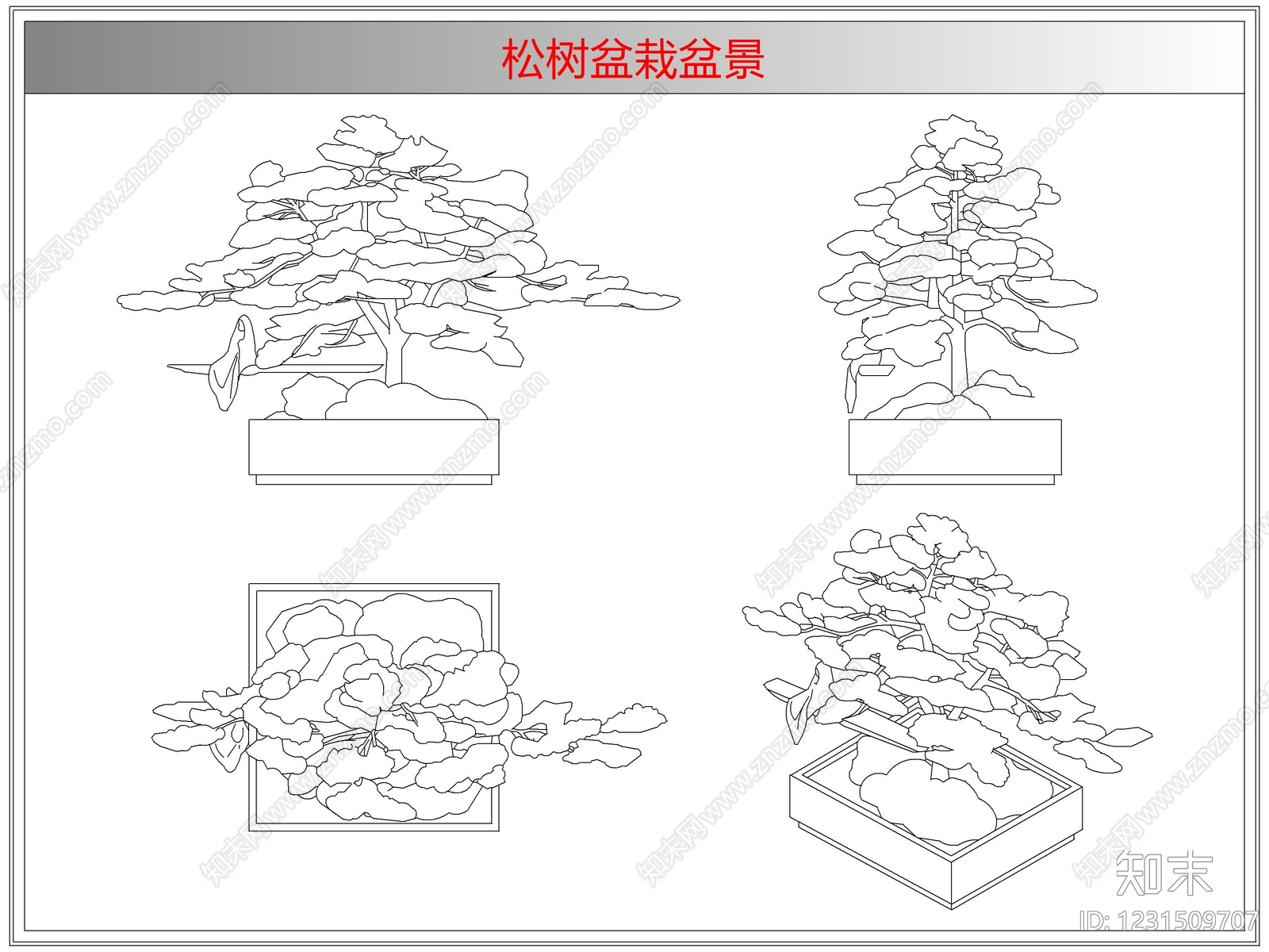 灌木种植cad施工图下载【ID:1231509707】