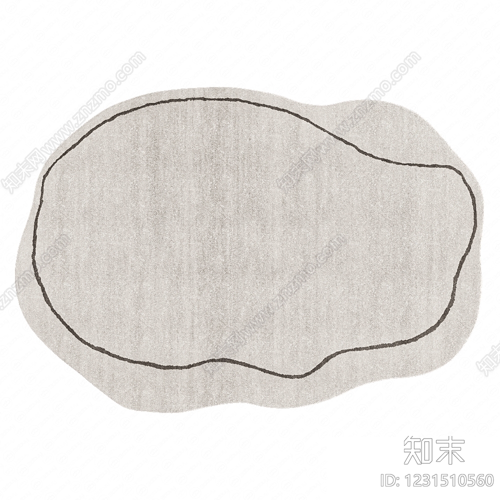 极简异形地毯3D模型下载【ID:1231510560】