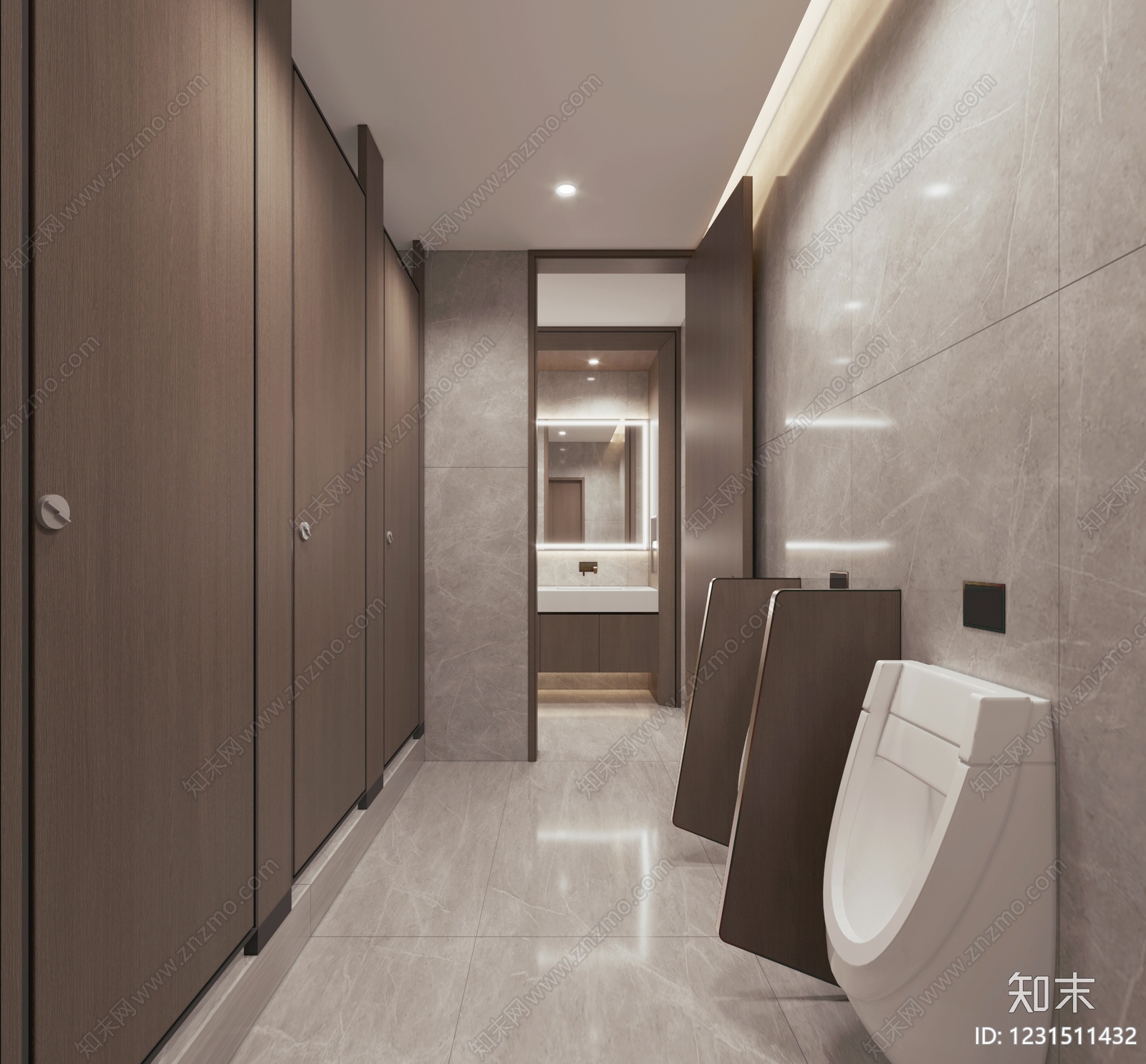公共卫生间3D模型下载【ID:1231511432】