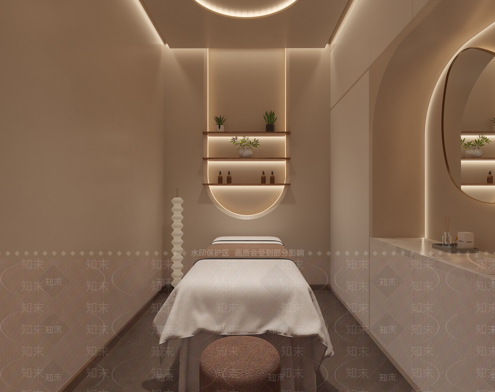 新中式美容院3D模型下载【ID:1231511763】